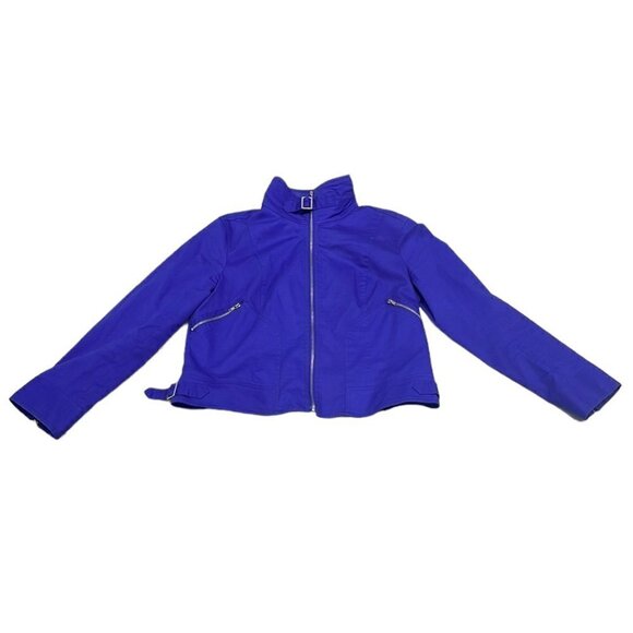 Patrick Christopher Utility Jacket Blue Full Zip Collar Size X Large XL - Picture 4 of 14